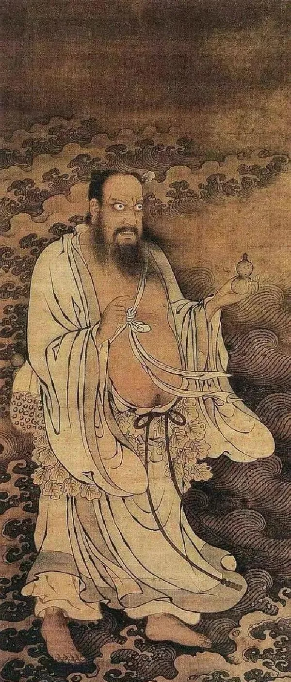 Zhongli Quan or Han Zhongli holding his symbolic feather fan