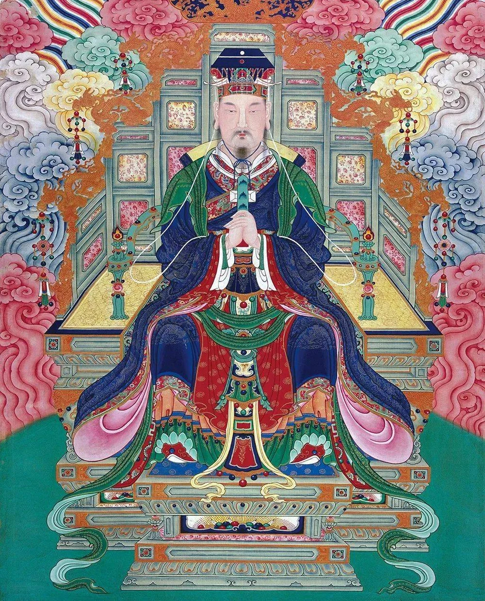 The Jade Emperor in a legendary heavenly scene associated with Chinese mythology