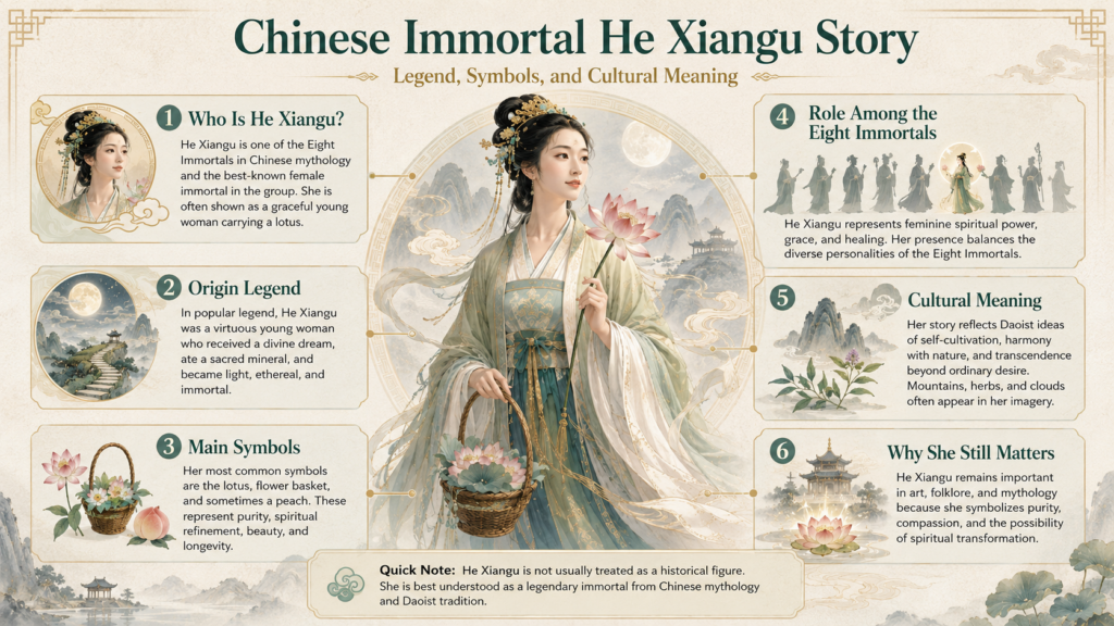 chinese immortal he xiangu story