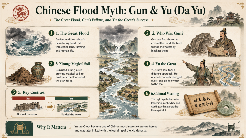 chinese flood myth gun yu (da yu)