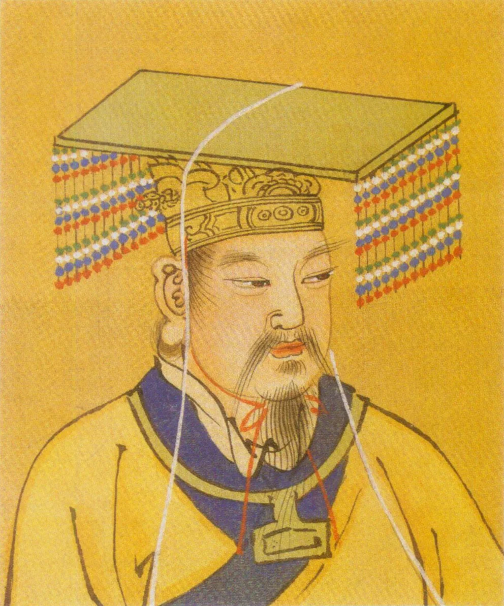 Huangdi represented as a cultural ancestor and symbol of civilization, rulership and traditional Chinese identity
