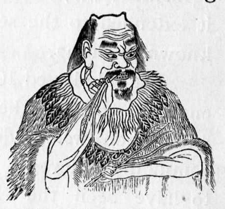 Editorial illustration of the legendary conflict between the Yan Emperor and the forces of Xuanyuan at Banquan