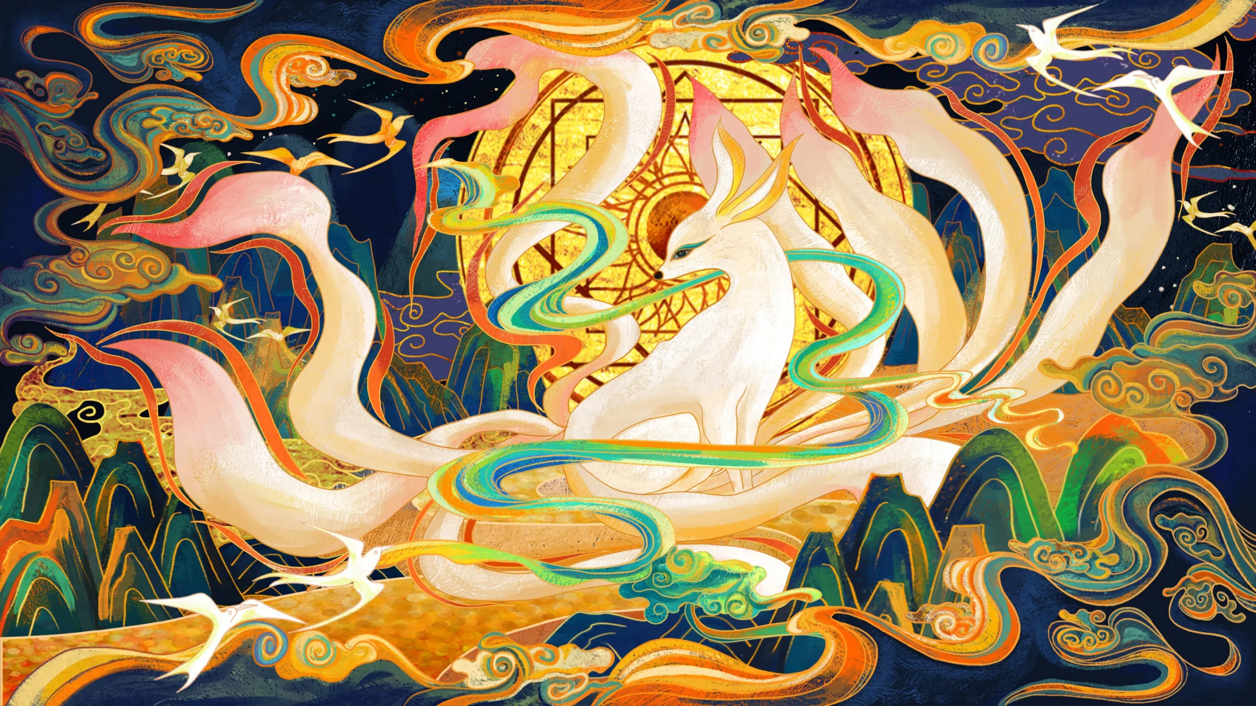 Nine-tailed fox as an auspicious Han dynasty omen animal associated with the Queen Mother of the West