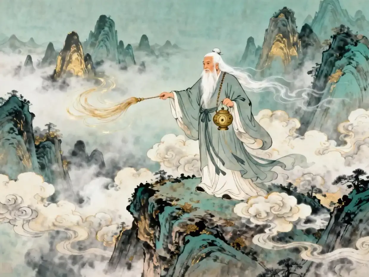 Taishang Laojun, identified in Daoist ritual with Daode Tianzun of the Three Pure Ones